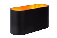 Lucide XERA - Wall light - 1xG9 - Black turned on