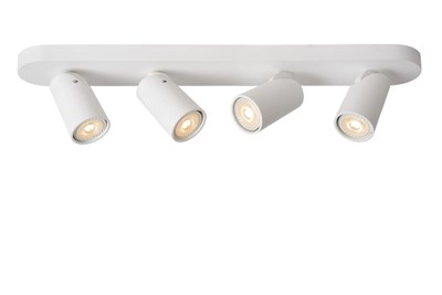 Lucide XYRUS - Foco de techo - LED Dim to warm - GU10 - 4x5W 2200K/3000K - Blanco