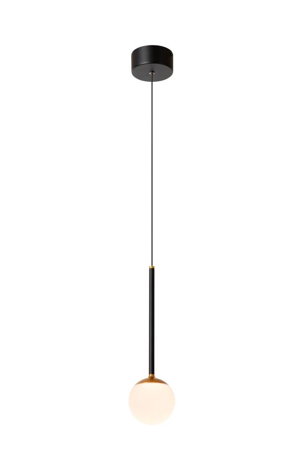 Lucide Premium CALINA - Pendant light - Ø 9,9 cm - LED Dim. - 1x9W 2700K - Black - turned on