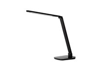 Lucide VARIO LED - Lampe de bureau - LED Dim to warm - 1x8W 2700K/6500K - Noir allumé