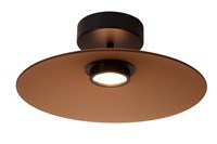 Lucide Premium MENGA - Plafonnier - Ø 40 cm - LED Dim. - 1x11W 2700K - Ambre allumé 2