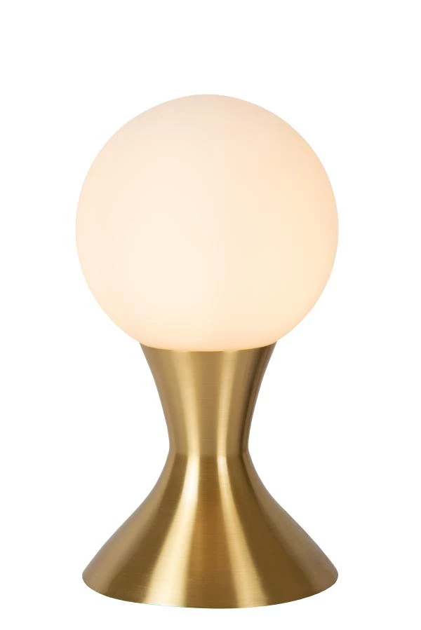 Lucide MOYA - Lampe de table - Ø 12 cm - 1xG9 - Or Mat / Laiton - allumé 2