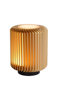 Lucide TURBIN - Table lamp - Ø 10,6 cm - LED - 1x5W 3000K - Matt Gold / Brass turned on 2