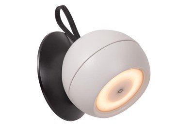 Lucide LUNEX - Oplaadbare Wandlamp Binnen/Buiten - Accu/Batterij - LED Dimb. - 1x2W 3000K - IP54 - Magnetisch - Wit