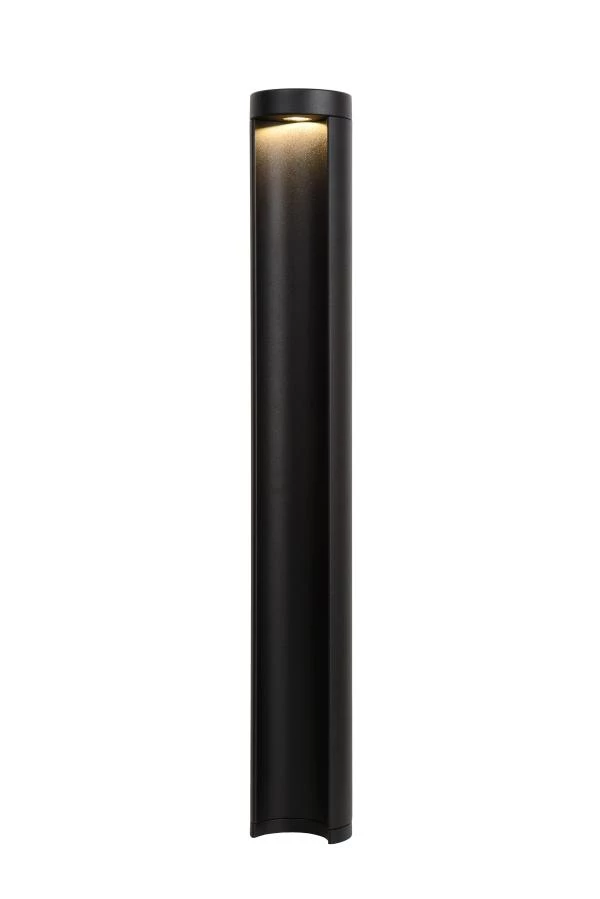 Lucide COMBO - Bollard light - Ø 9 cm - LED - 1x9W 3000K - IP54 - Black - turned on