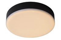 Lucide CERES-LED - Lámpara de techo Baño - Ø 21,5 cm - LED Regul. - 1x30W 3000K - IP44 - Negro encendido