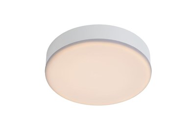 Lucide CERES-LED - Lámpara de techo Baño - Ø 21,5 cm - LED Regul. - 1x30W 3000K - IP44 - Blanco