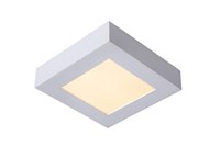 Lucide BRICE-LED - Flush ceiling light Bathroom - LED Dim. - 1x15W 3000K - IP44 - White turned on 1