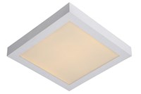 Lucide BRICE-LED - Plafonnier Salle de bains - LED Dim. - 1x30W 3000K - IP44 - Blanc allumé 1