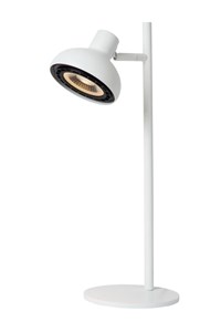 Lucide SENSAS - Table lamp - Ø 18 cm - 1xGU10 (ES111) - White turned on 1