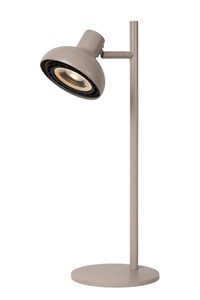 Lucide SENSAS - Bureaulamp - Ø 18 cm - 1xGU10 (ES111) - Beige aangezet 8