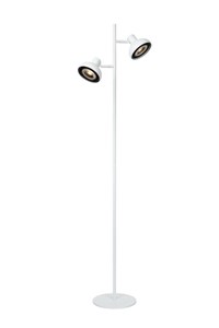 Lucide SENSAS - Floor lamp - 2xGU10 (ES111) - White turned on 1