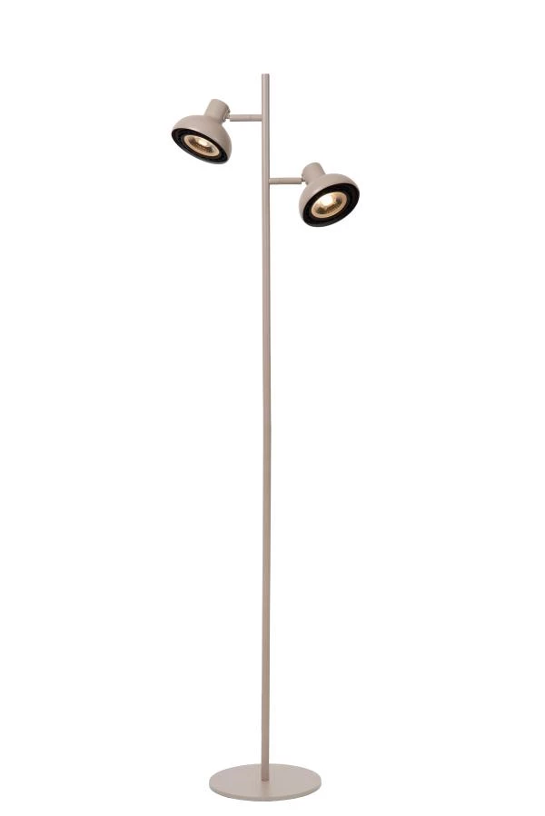 Lucide SENSAS - Floor lamp - 2xGU10 (ES111) - Cream - turned on 8