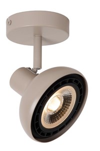 Lucide SENSAS - Ceiling spotlight - 1xGU10 (ES111) - Cream turned on 8