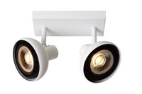 Lucide SENSAS - Spot plafond - 2xGU10 (ES111) - Blanc allumé 1