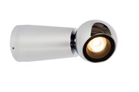 Lucide IPSOS - Wall light Bathroom - LED - 1x6W 2700K - IP54 - Chrome turned on 1