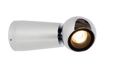 Lucide IPSOS - Lámpara de pared Baño - LED - 1x6W 2700K - IP54 - Cromo