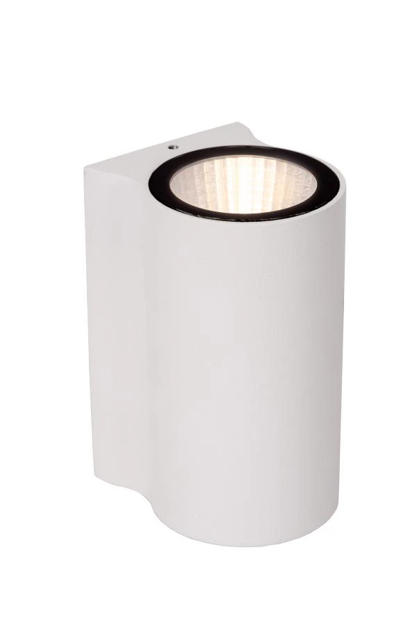 Lucide AKRA - Wall light Indoor/Outdoor - LED - 1x6W 2700K - IP54 - White - turned on 1