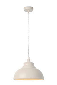 Lucide ISLA - Hanglamp - Ø 29 cm - 1xE14 - Beige aangezet 8