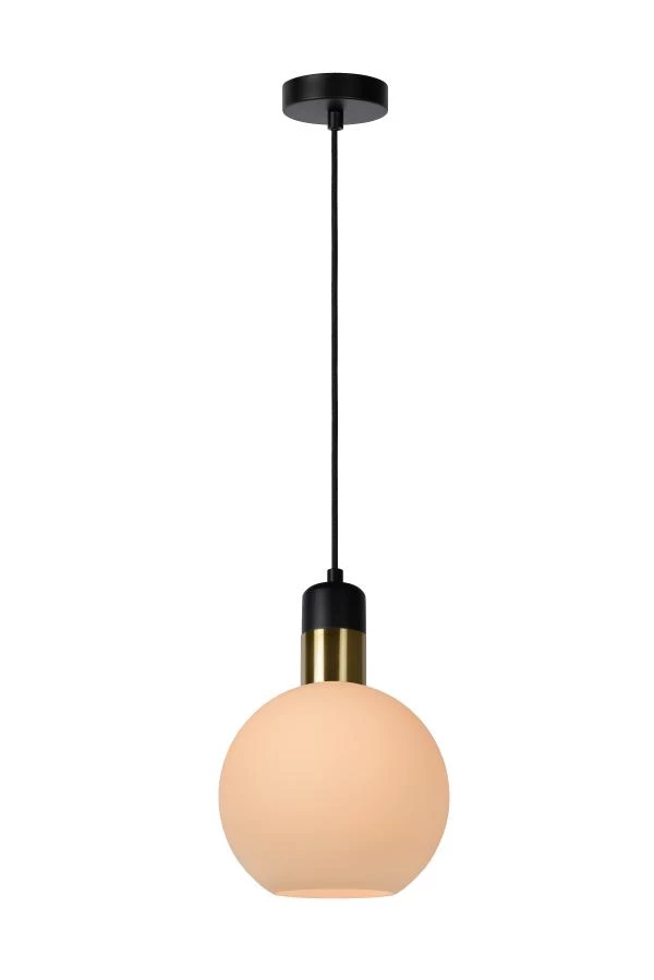 Lucide JULIUS - Suspension - Ø 20 cm - 1xE27 - Opalin - allumé 1