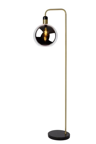 Lucide JULIUS - Floor lamp - Ø 28 cm - 1xE27 - Smoke Grey