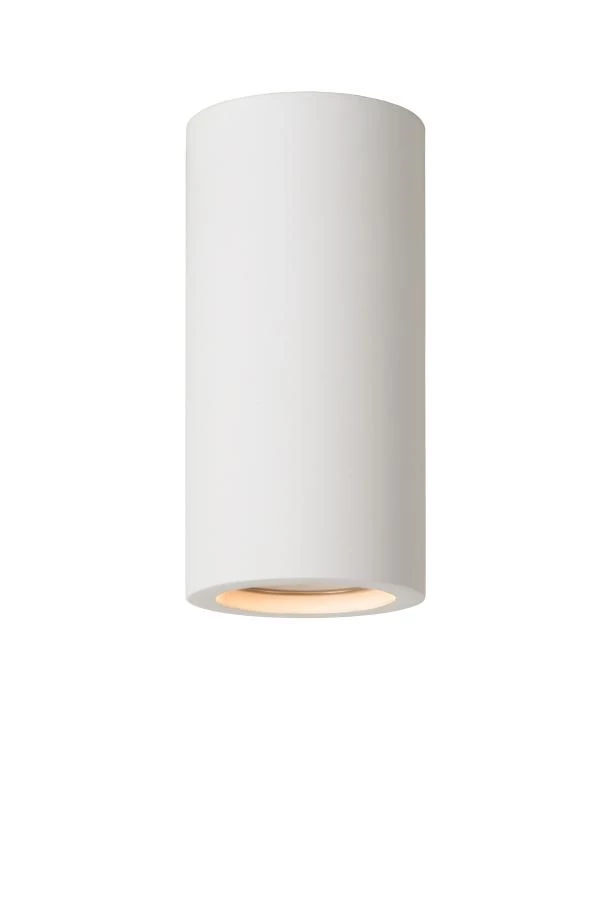 Lucide GIPSY - Ceiling spotlight - Ø 7 cm - 1xGU10 - White - turned on 1