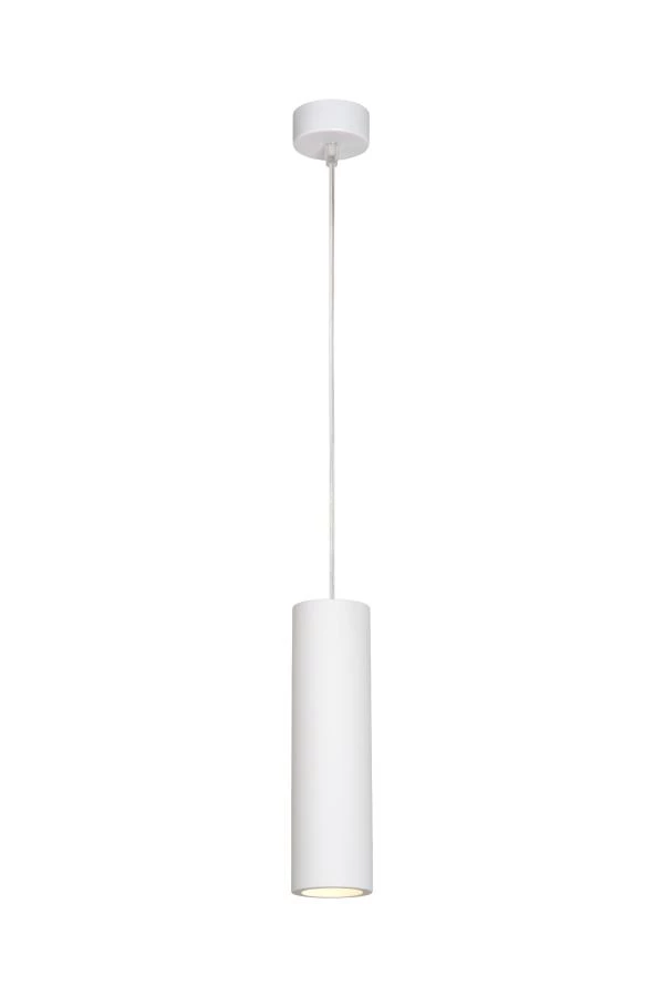 Lucide GIPSY - Pendant light - Ø 7 cm - 1xGU10 - White - turned on 1