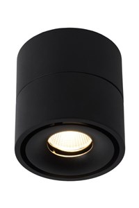 Lucide YUMIKO - Spot plafond - Ø 7,8 cm - LED Dim. - 1x10W 2700K - Noir allumé