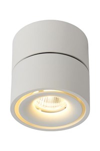 Lucide YUMIKO - Spot plafond - Ø 7,8 cm - LED Dim. - 1x10W 2700K - Blanc allumé 1