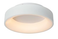 Lucide MIRAGE - Deckenleuchte - Ø 38 cm - LED Dim. - 1x22W 2700K - Weiß eingeschaltet 1