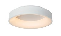 Lucide MIRAGE - Flush ceiling light - Ø 45 cm - LED Dim. - 1x33W 2700K - White turned on 1