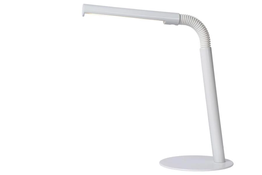 Lucide GILLY - Lampe de bureau - LED - 1x5W 2700K - Blanc - allumé 1