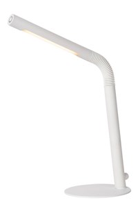 Lucide GILLY - Rechargeable Desk lamp - Battery pack - LED Dim. - 1x3W 2700K - White turned on 1