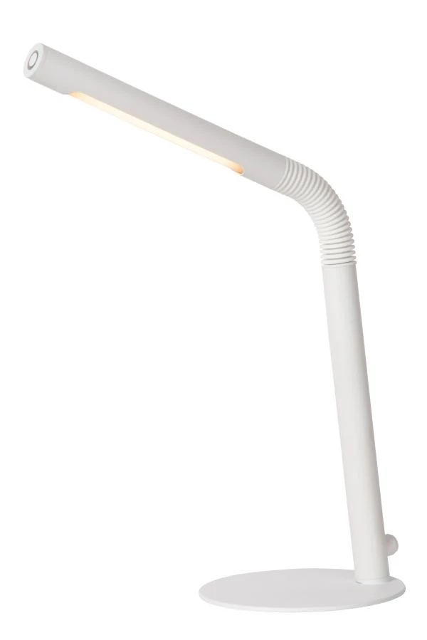 Lucide GILLY - Rechargeable Desk lamp - Battery pack - LED Dim. - 1x3W 2700K - White - turned on 1