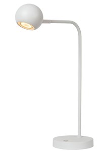 Lucide COMET - Rechargeable Desk lamp - Battery pack- LED 3 StepDim - 1x3W 2700K - White turned on 1