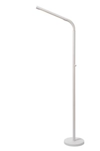 Lucide GILLY - Lampadaire / lampe de lecture Rechargeable - Batterie/Piles - LED Dim. - 1x6W 2700K - Blanc allumé 1