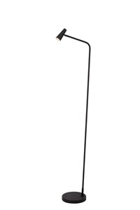 Lucide STIRLING - Lampadaire Rechargeable - Batterie/Piles - LED 3 StepDim - 1x3W 2700K - Noir allumé