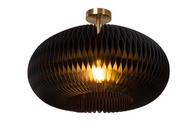 Lucide ARMONI - Flush ceiling light - Ø 52 cm - 1xE27 - Black