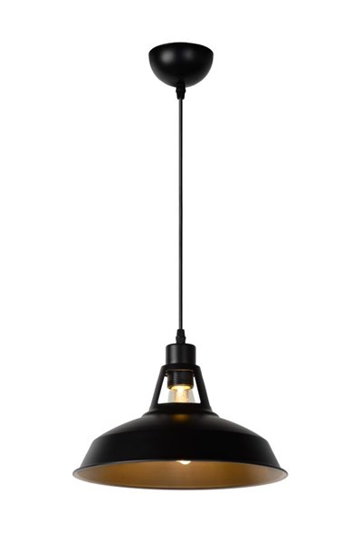 Lucide BRASSY-BIS - Suspension - Ø 31 cm - 1xE27 - Noir