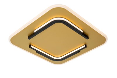 Lucide ANDREAS - Lámpara de techo - LED - 1x30W 2700K - Oro mate / Latón