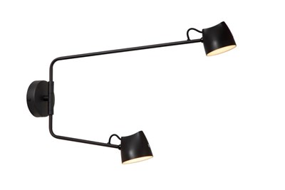 Lucide MILNE - Applique murale - LED Dim. - 2x8W 2700K - Noir