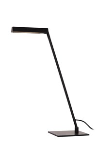 Lucide LAVALE - Lampe de table - LED Dim. - 1x3W 2700K - Noir allumé