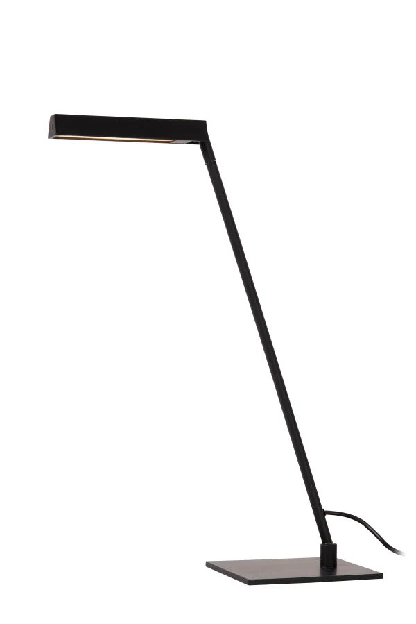 Lucide LAVALE - Lampe de table - LED Dim. - 1x3W 2700K - Noir - allumé