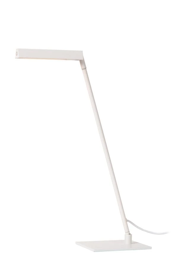 Lucide LAVALE - Lampe de table - LED Dim. - 1x3W 2700K - Blanc - allumé 1