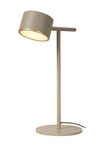 Lucide GIAN - Tafellamp - LED Dimb. - 1x9W 2700K - Taupe