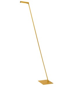 Lucide LAVALE - Lampadaire / lampe de lecture - LED Dim. - 1x3W 2700K - Jaune Ocre allumé 4