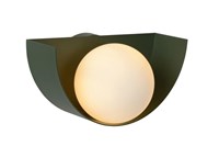 Lucide BENNI - Wall light - 1xG9 - Green turned on 3