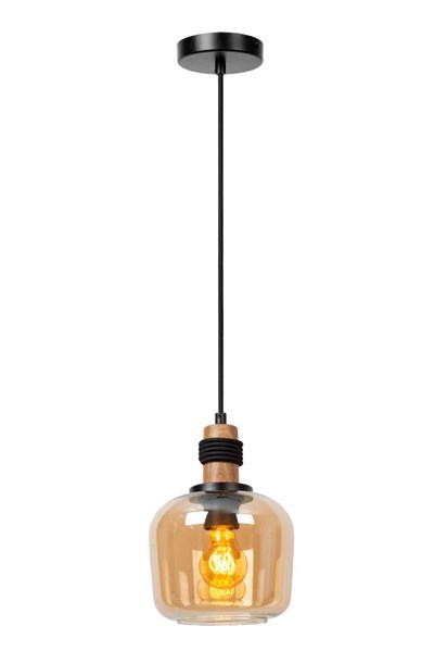 Lucide ILONA - Suspension - Ø 18 cm - 1xE27 - Ambre