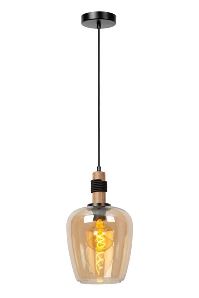 Lucide ILONA - Suspension - Ø 22 cm - 1xE27 - Ambre