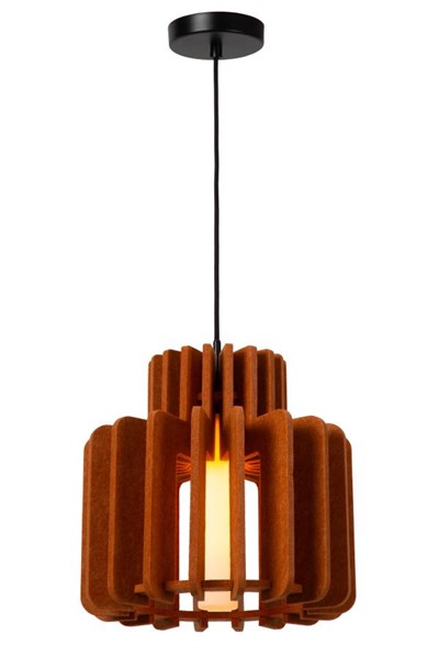 Lucide ROLLO - Pendant light - 1xE27 - Terracotta